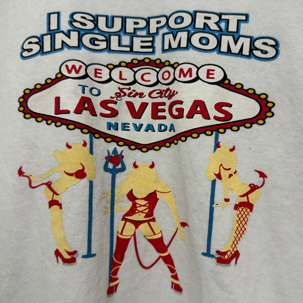 White Las Vegas Graphic T-Shirt